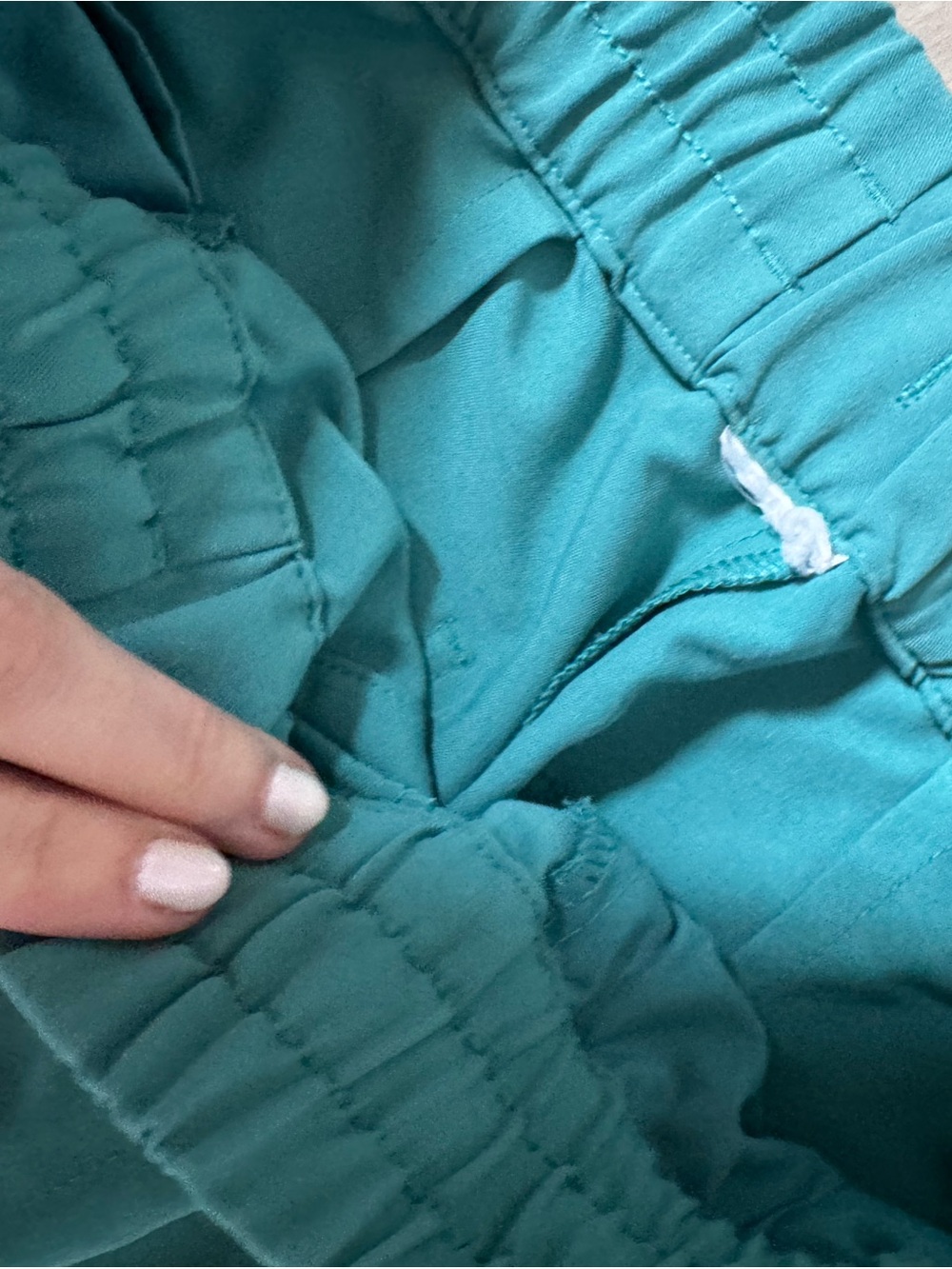 Figs Teal Slim Cargo Scrub Pants - Picture 4 of 8